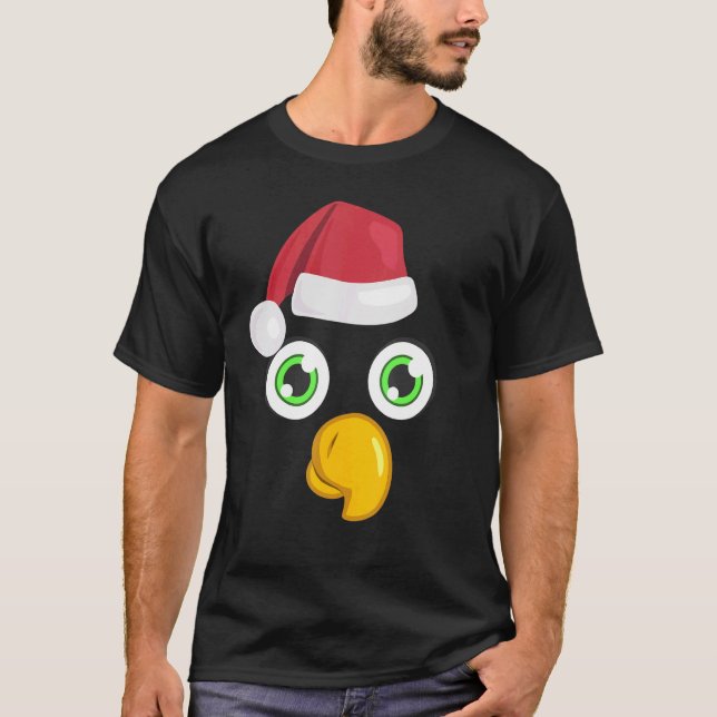 Parrot Face Graphic Christmas Parrot Face Kostüm T-Shirt (Vorderseite)