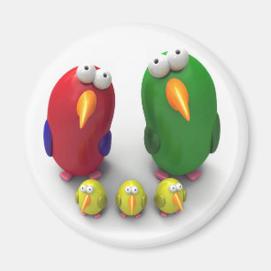Parrot Familie MAGNET