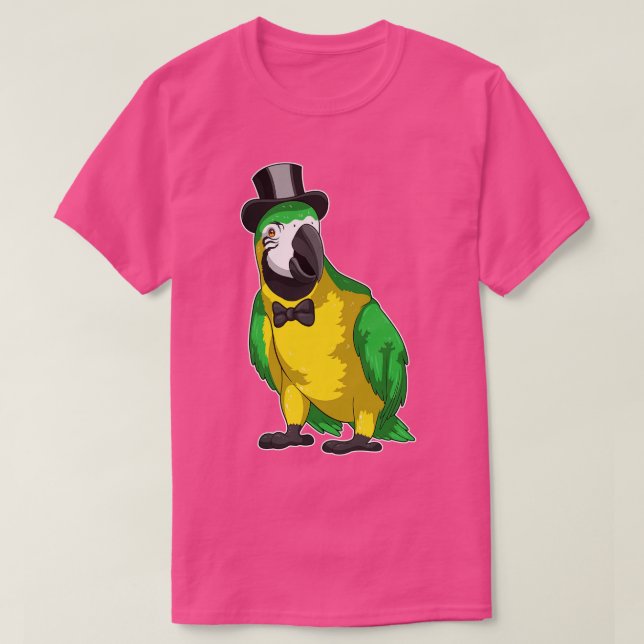Parrot Groom Cylinder Hochzeit T-Shirt (Design vorne)