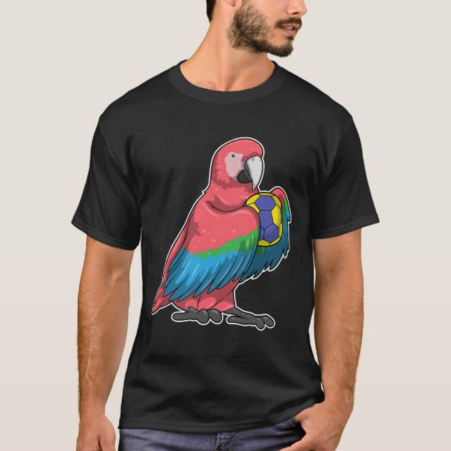 Parrot Handball-Spieler Handball T-Shirt (Vorderseite)