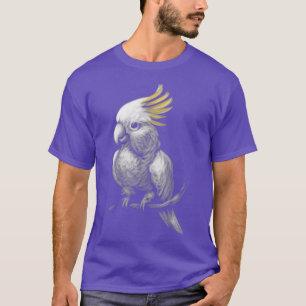 Parrot Head Potait Black Backgound Thema Tier T-Shirt