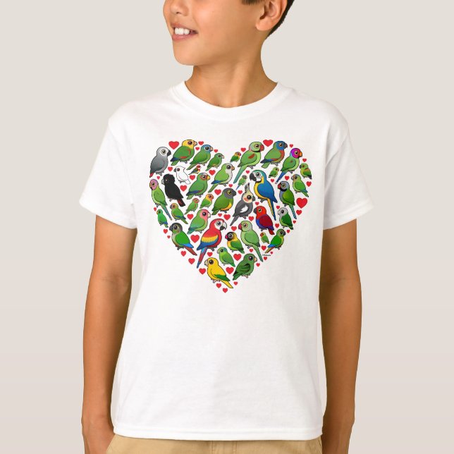 Parrot Heart T-Shirt (Vorderseite)