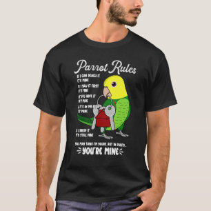 Parrot House Rules Das ist meine doppelte Gelbhack T-Shirt
