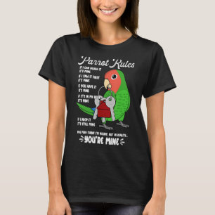 Parrot House Rules Es ist meine ich rosarote Green T-Shirt