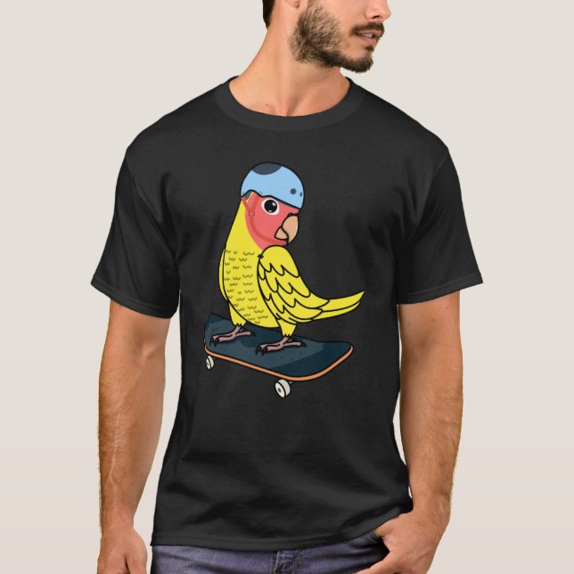 Parrot I Peach konfrontiert Gelbe Lutino L T-Shirt (Vorderseite)