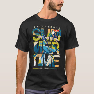 Parrot im tropischen Kalifornien Familienurlaub Su T-Shirt