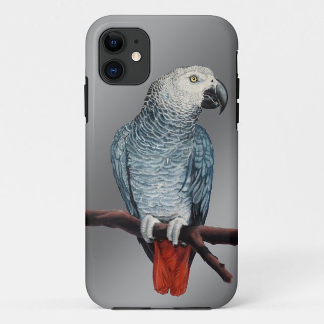 Parrot iPhone Case African Gray Parrot Mobile Case (Rückseite)