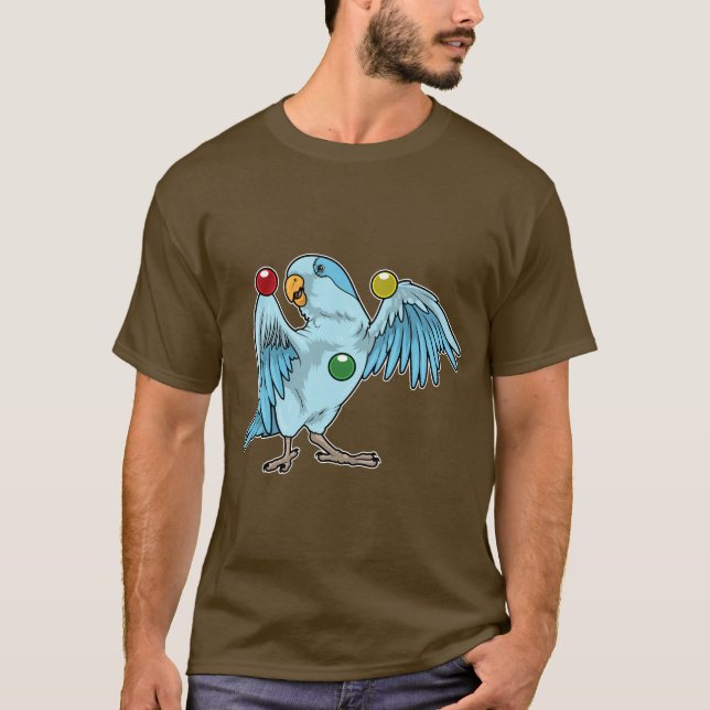 Parrot Juggler Juggle T-Shirt (Vorderseite)