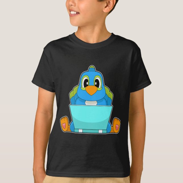 Parrot Laptop T-Shirt (Vorderseite)