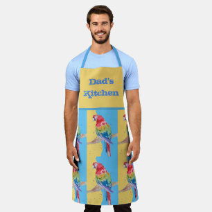 Parrot Macaw Pastel Blue Bird Birthday Mens Schürze