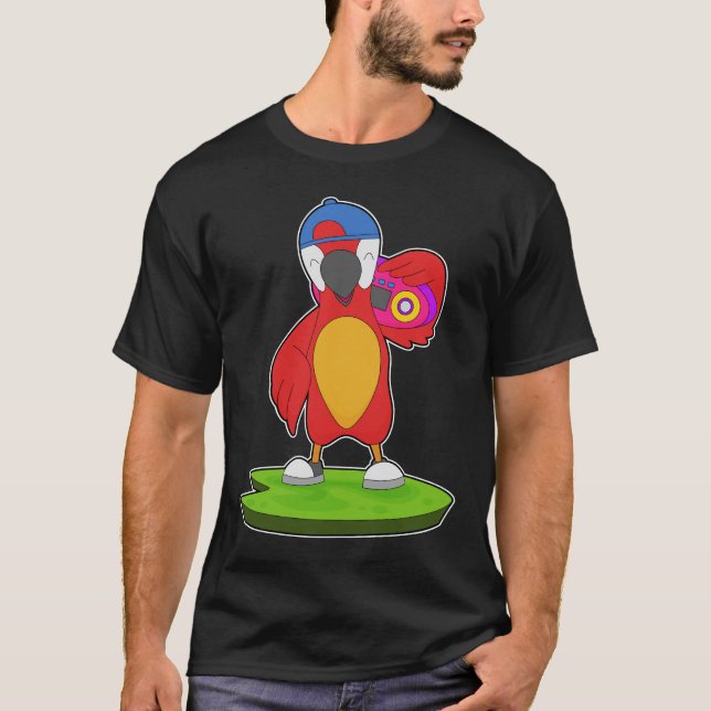 Parrot Music Box Musik T-Shirt (Vorderseite)