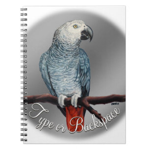 Parrot-Notebook personalisieren Afrikanisches Grau Notizblock
