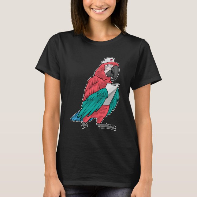Parrot Nurse Clipboard T-Shirt (Vorderseite)