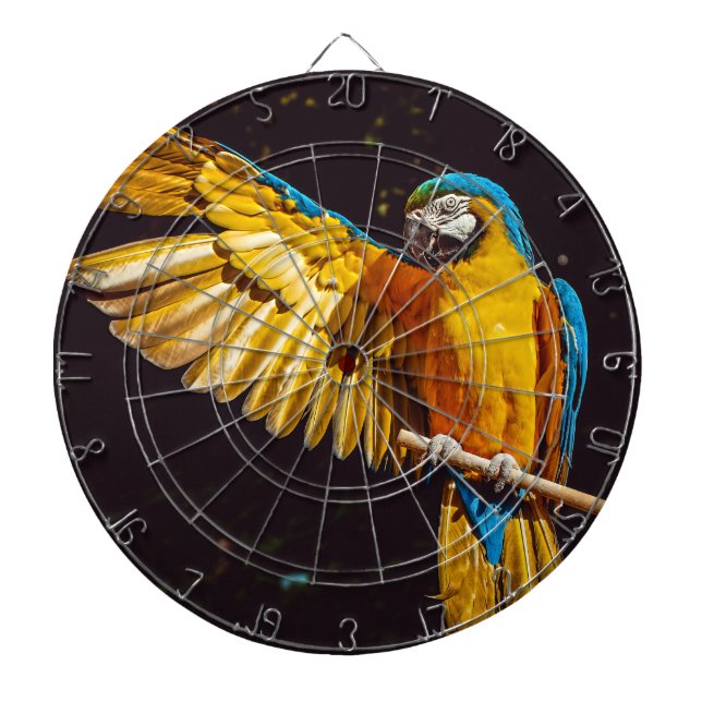 Parrot Out Stretched Wing Dartscheibe (vorne)