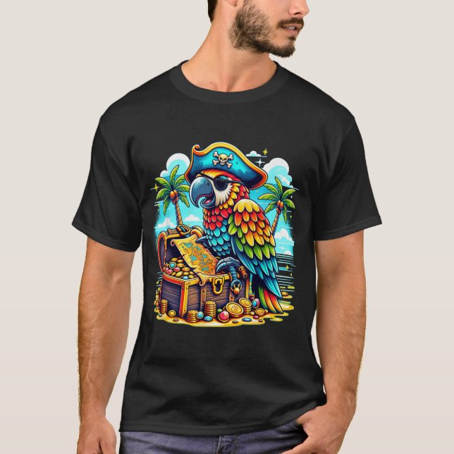 Parrot Pirate T-Shirt (Vorderseite)