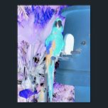 Parrot Pop Art Poster<br><div class="desc">hübscher Blauer Pop</div>