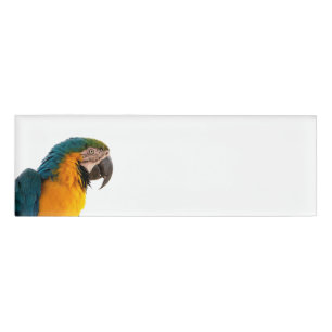 Parrot Post-it Notes Namenschild