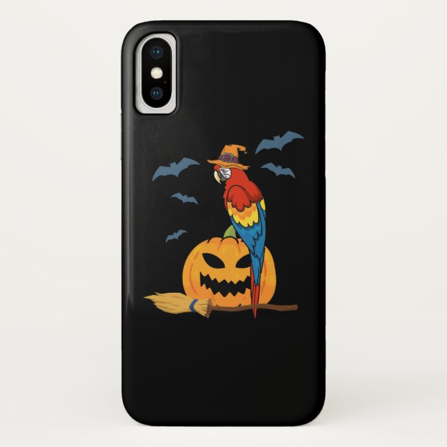 Parrot Pumpkin Funny Halloween Case-Mate iPhone Hülle (Rückseite)