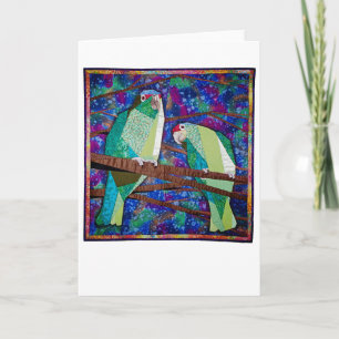 Parrot Quilt Card Karte