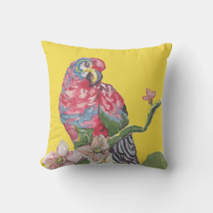 Parrot Rainbow Tropengelbes Kissen