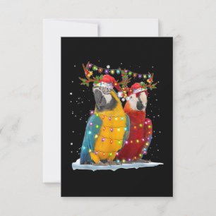 Parrot Reindeer Xmas Weihnachtsfeiertage Karte