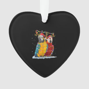 Parrot Reindeer Xmas Weihnachtsfeiertage Ornament
