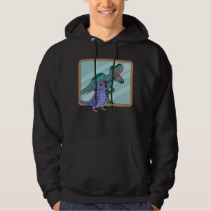 Parrot & Rex Reflection I Violett Indianerringshal Hoodie