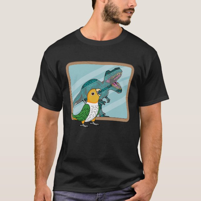 Parrot & Rex Reflection I White bellied Caique T-Shirt (Vorderseite)