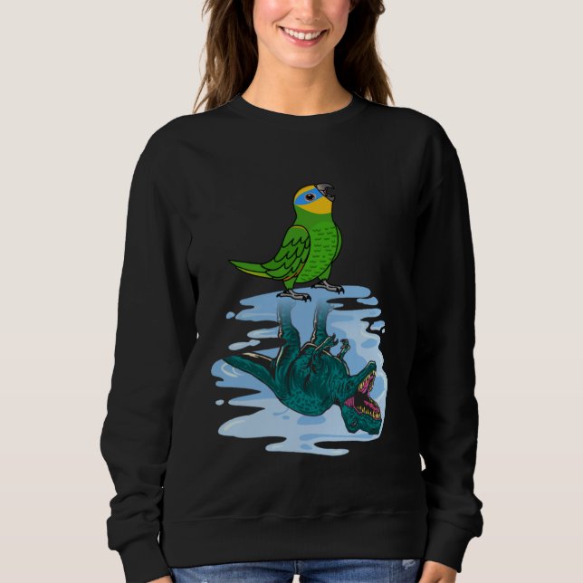 Parrot & Rex Reflektion I Orange Flügelgeflügel Am Sweatshirt (Vorderseite)