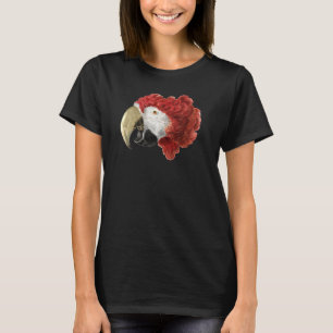 Parrot Scarlet Macaw tropische Vögel Wasserfarben  T-Shirt