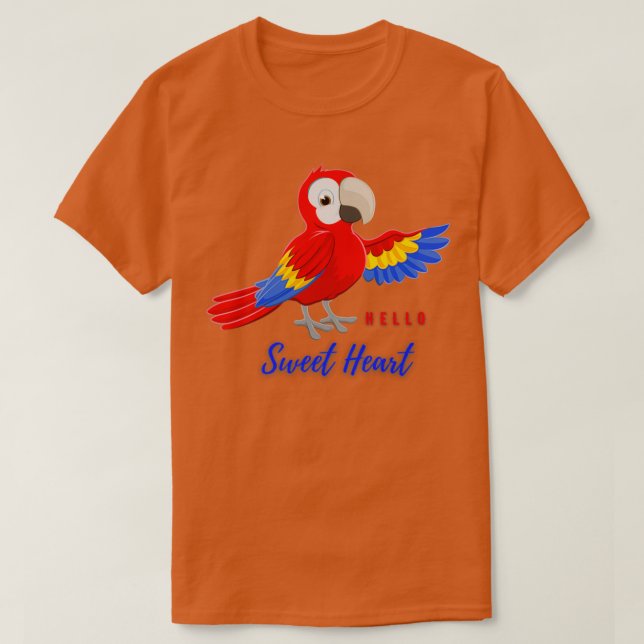 Parrot Sprichwort Hello T-Shirt (Design vorne)