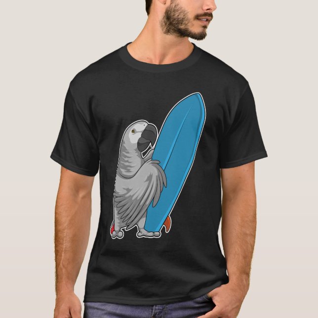 Parrot Surfboard T-Shirt (Vorderseite)