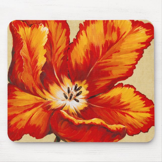 Parrot Tulip I Mousepad (Vorne)
