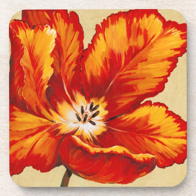 Parrot Tulip I Untersetzer (Vorderseite)