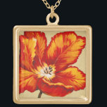 Parrot Tulip I Vergoldete Kette<br><div class="desc">floral</div>