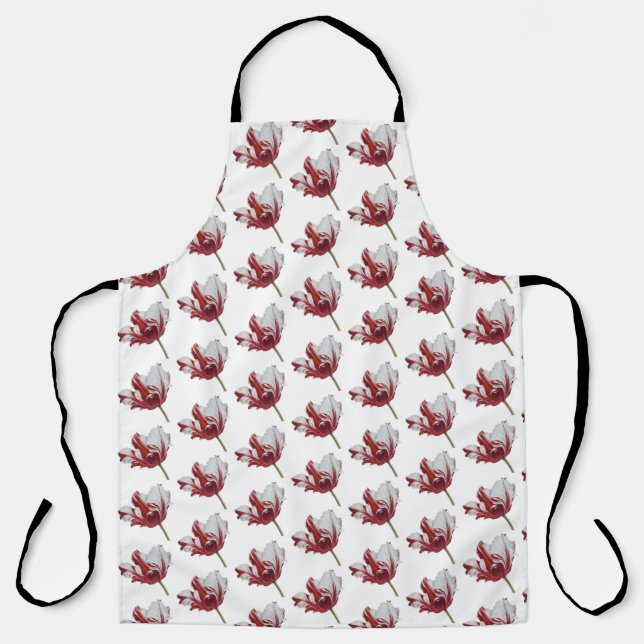 Parrot Tulip long Schürze (Vorderseite)