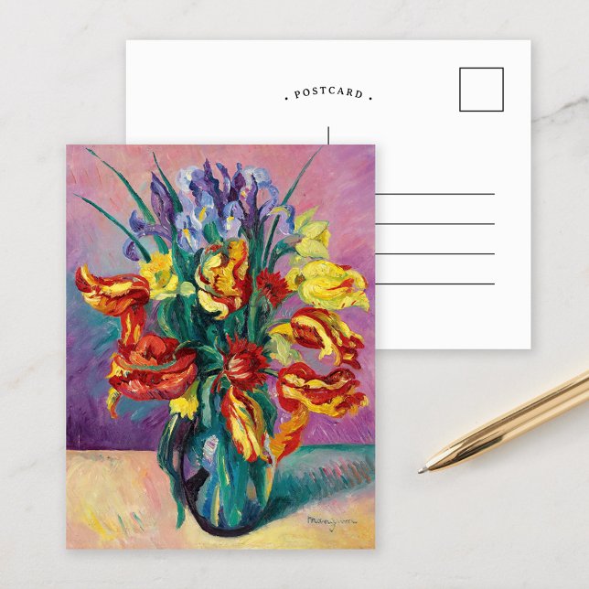 Parrot Tulips | Henri Manguin Postkarte (Von Creator hochgeladen)
