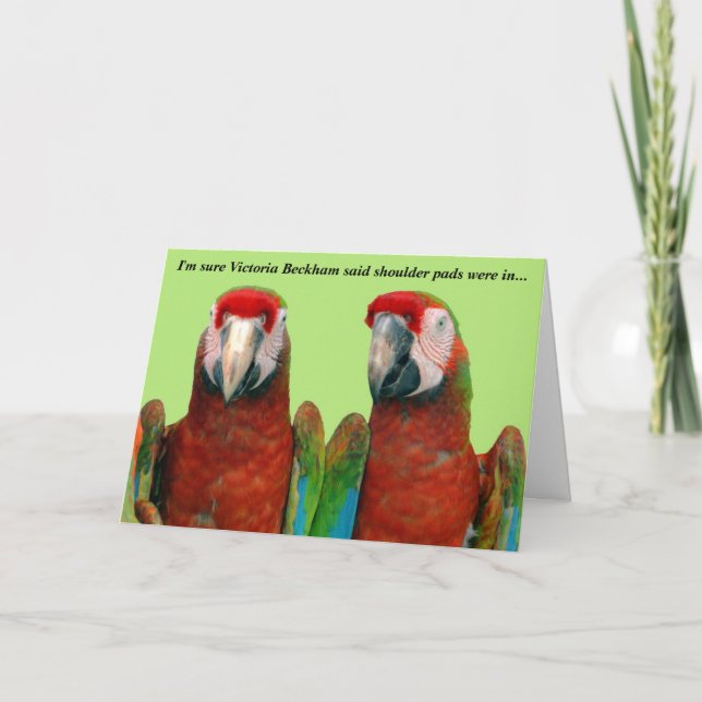 Parrot Valentine Card 004 Feiertagskarte (Vorderseite)