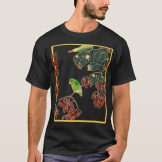 Parrot Vintag Art Tshirt Japan Bird Art