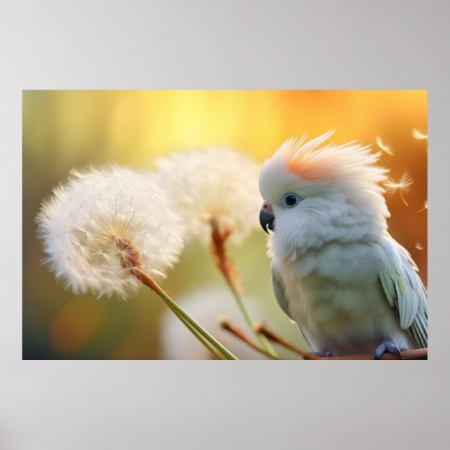 Parrot Wild Bird Animal Tranquile Peace Poster (Vorne)