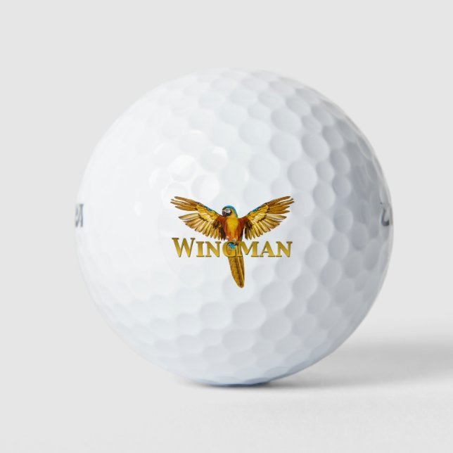 Parrot Wingman Golfball (Vorderseite)