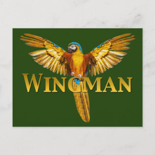 Parrot Wingman Postkarte