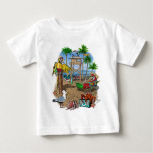 Parrots Beach Party Baby T-shirt