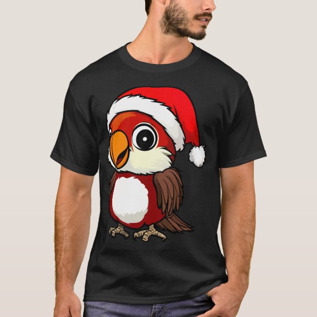 Parrots Christmas T-Shirt (Vorderseite)