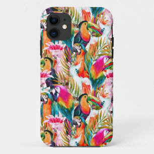 Parrots & Palm Blätter Case-Mate iPhone Hülle