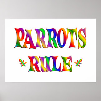 PARROTS-REGEL POSTER