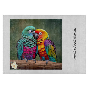 "Parrot's Tropical Zuhause" Schneidebrett