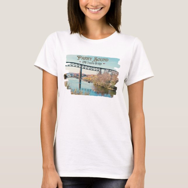 Parry Sound CPR Trestle Bridge T-Shirt (Vorderseite)