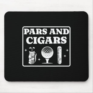 Pars Und Zigarren Golf Liebhaber Und Zigarrenrauch Mousepad