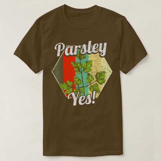 Parsley Ja Funny Gemüsegarten 1045 T-Shirt (Design vorne)